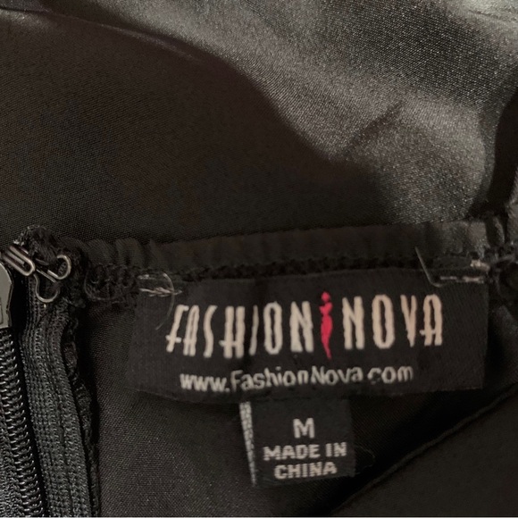 FASHION NOVA LITTLE BLACK DRESS BLACK COCKTAIL DRESS - Picture 3 of 10